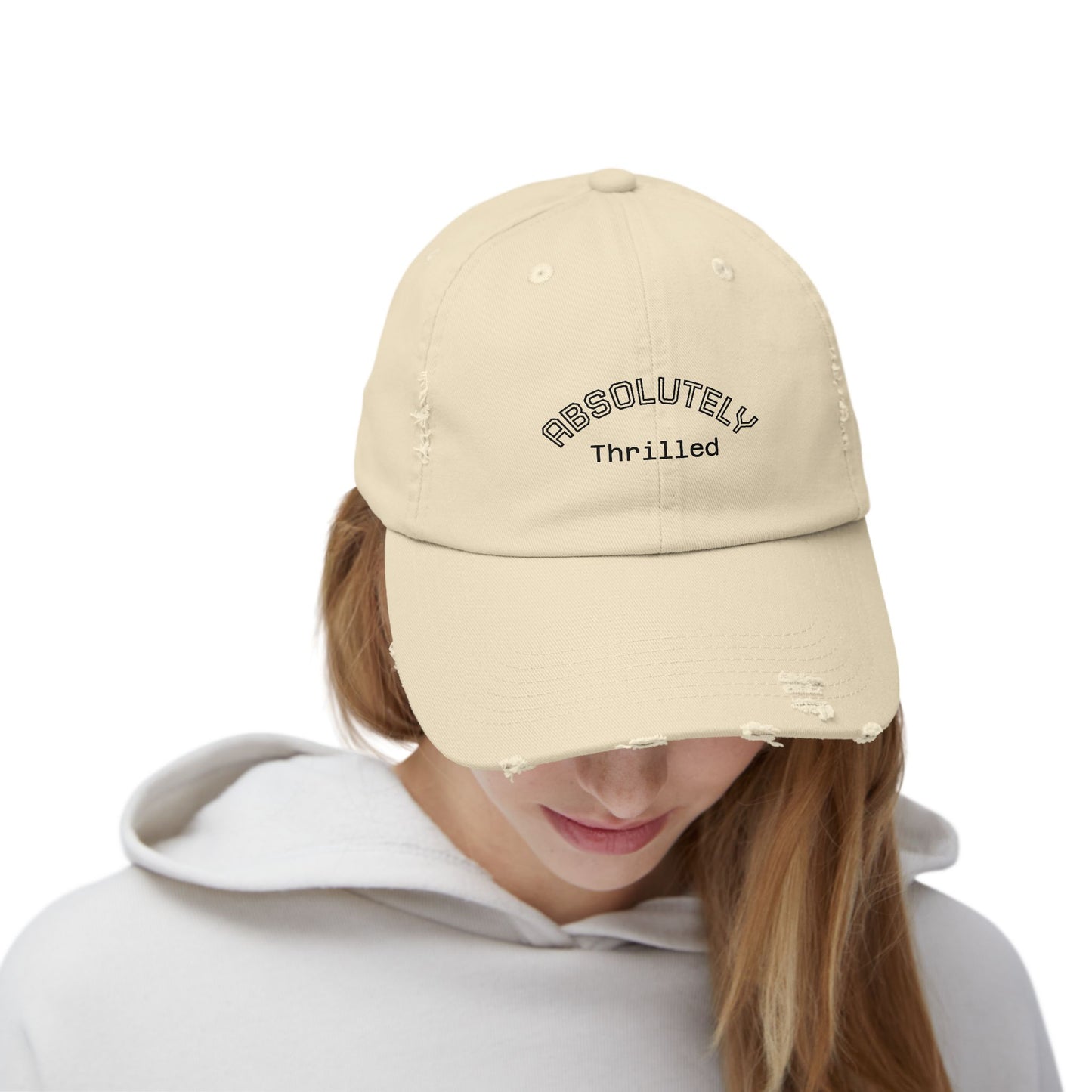Absolutely Thrilled Distressed Cap