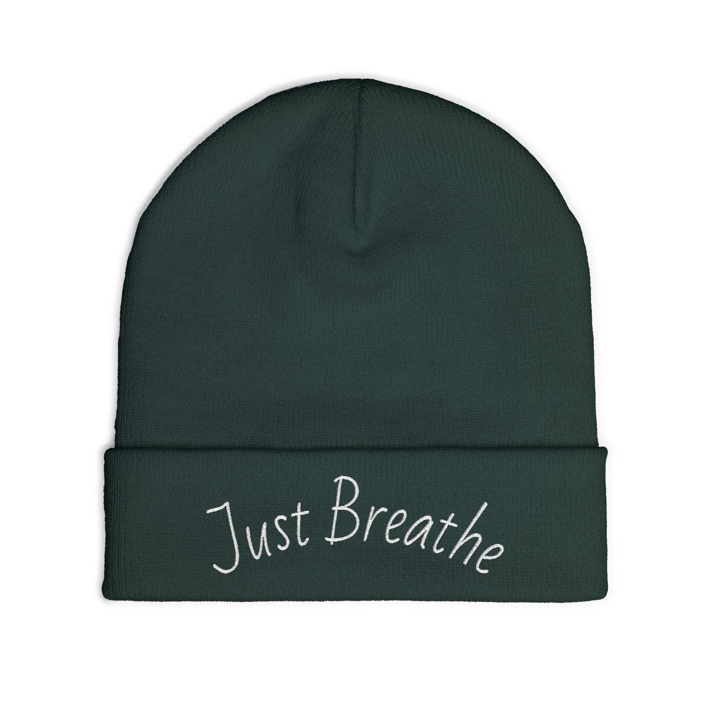 Just Breathe Knit Beanie (Embroidery)
