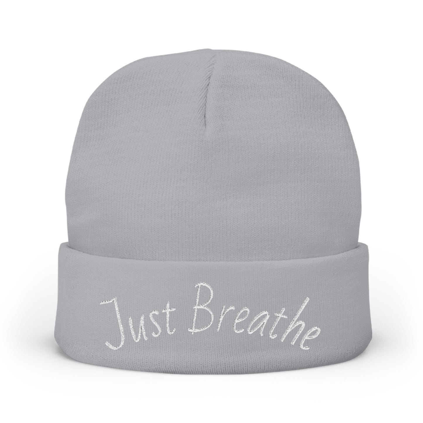 Just Breathe Knit Beanie (Embroidery)