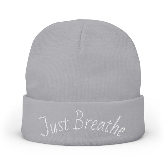 Just Breathe Knit Beanie (Embroidery)