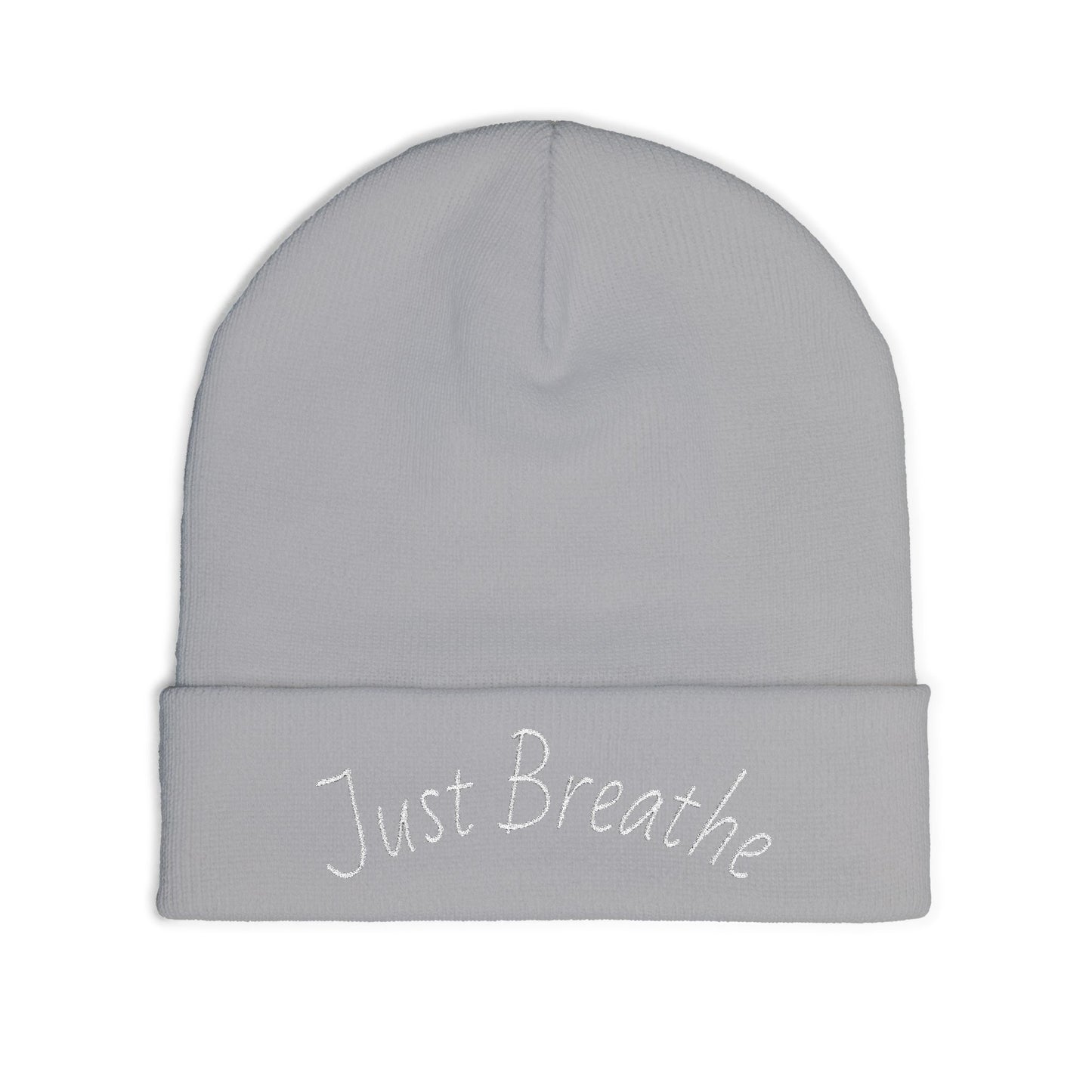 Just Breathe Knit Beanie (Embroidery)